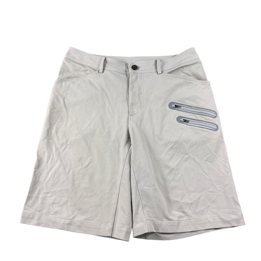 Lululemon Mens Matte Brown Nylon Hiking Shorts Size 32 Utility Cargo